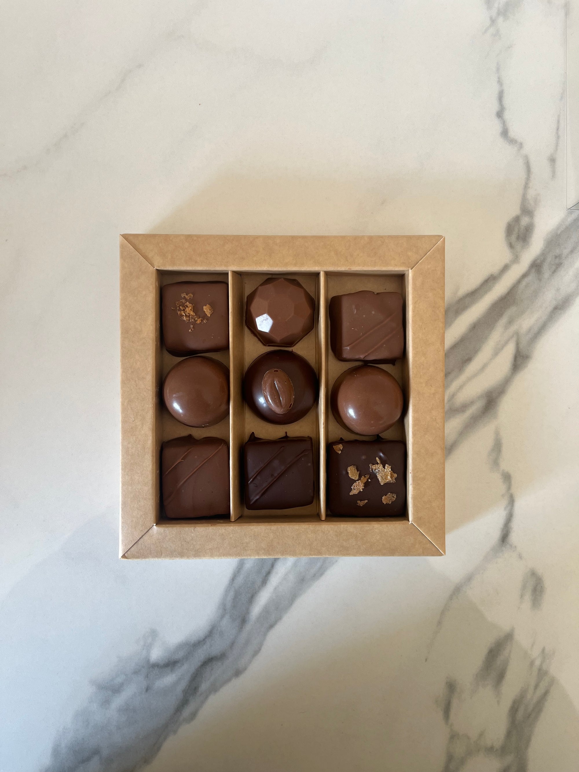 Assortiment gourmand - ganaches et pralinés