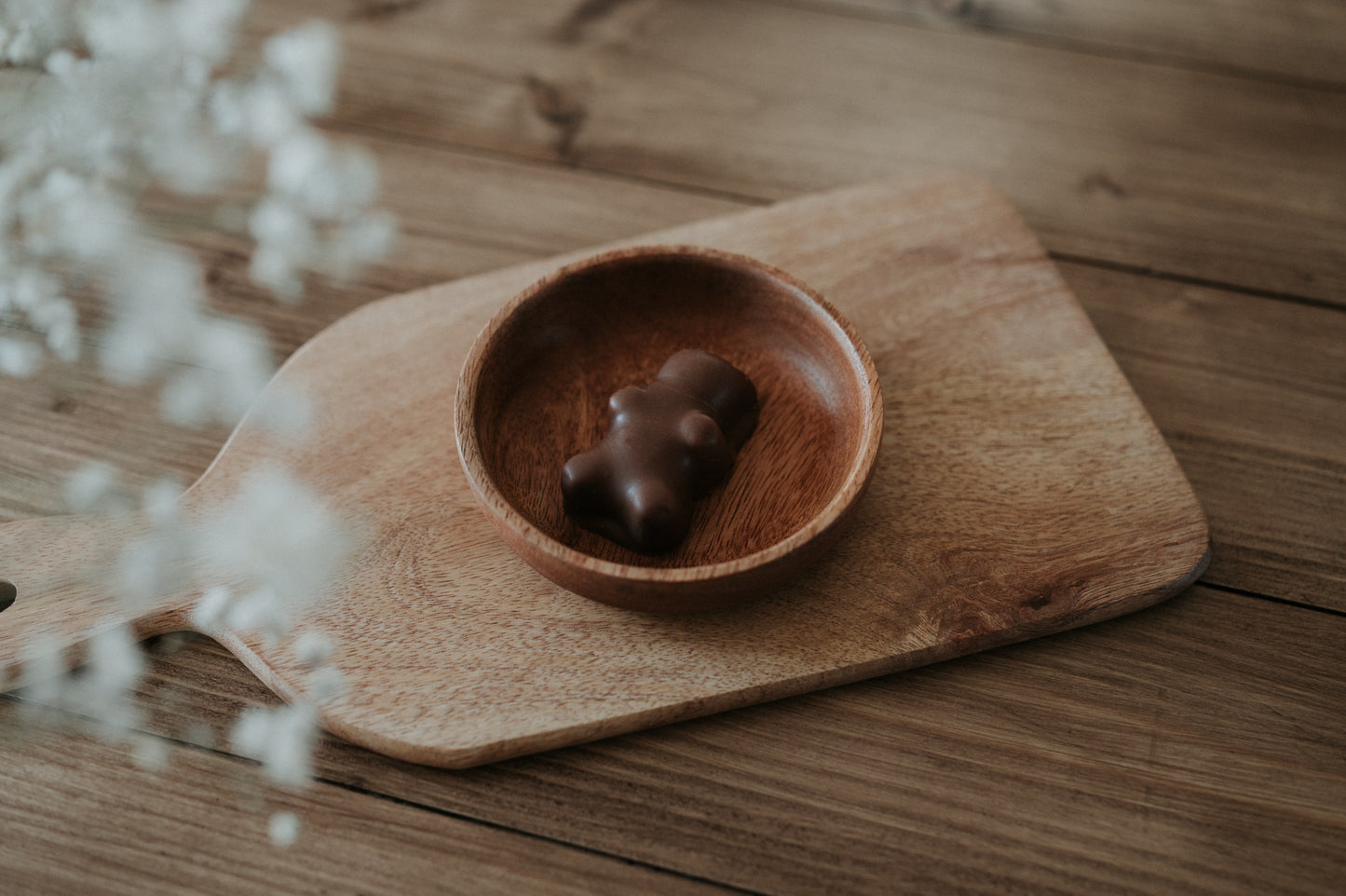 Oursons en guimauve enrobés de chocolat au lait