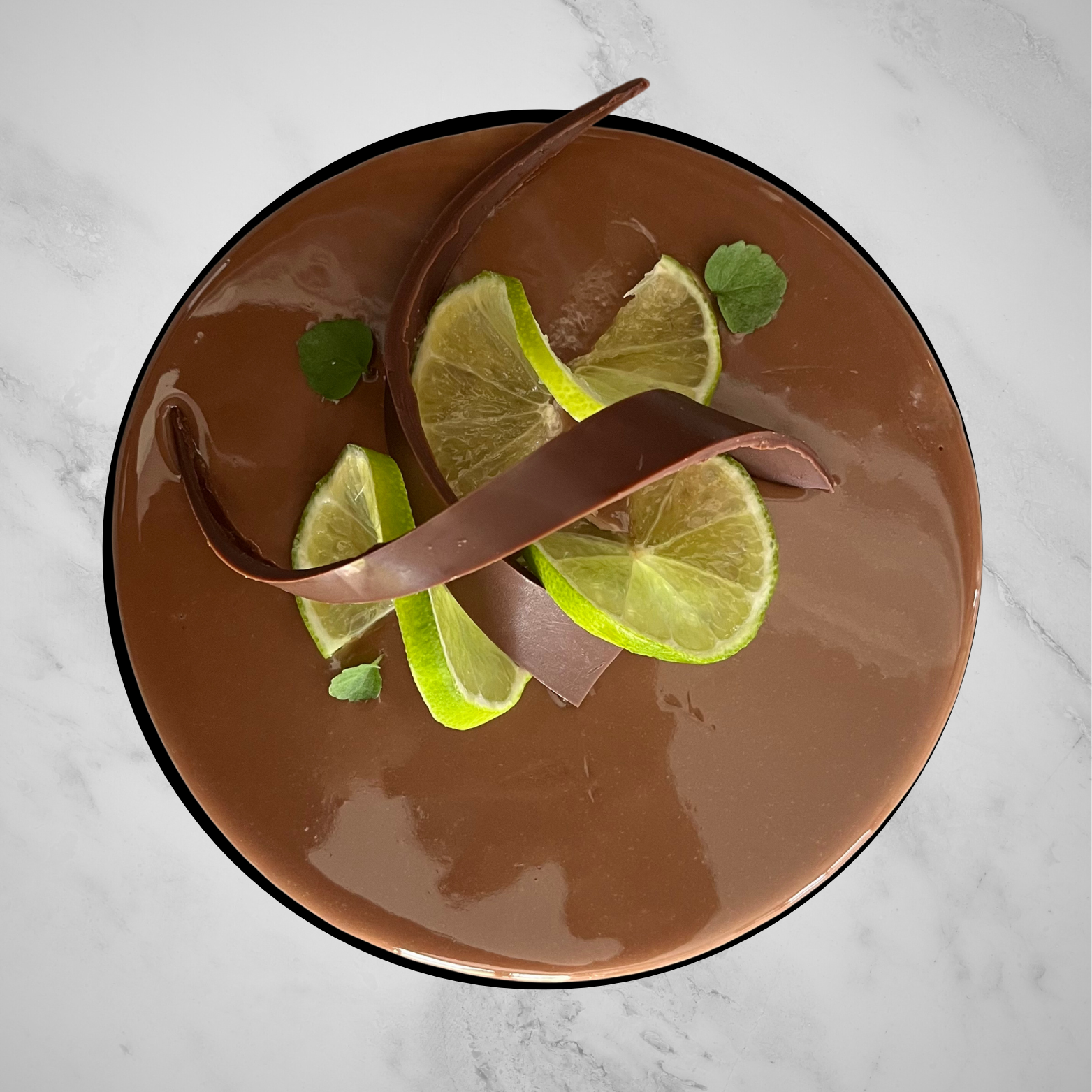 Le Kalamansi – entremets au chocolat et citron exotique