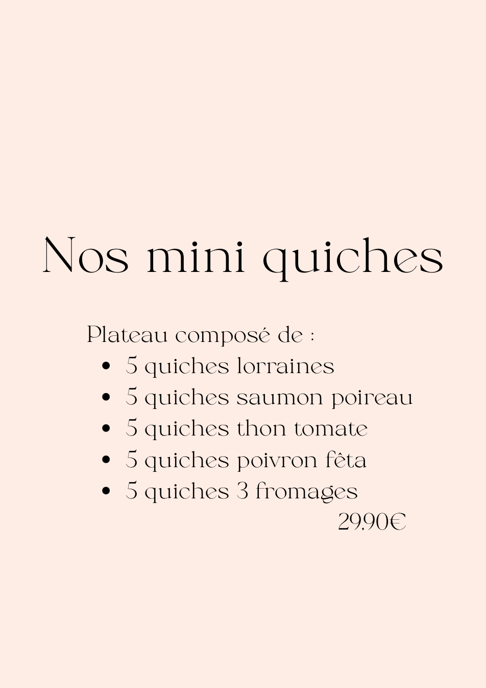 Plateaux traiteurs de mignardises salées – Spécial fêtes de fin d’année 🎄