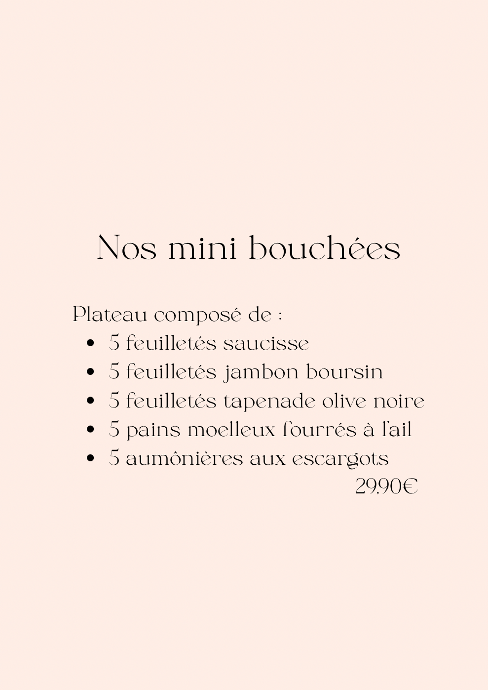 Plateaux traiteurs de mignardises salées – Spécial fêtes de fin d’année 🎄