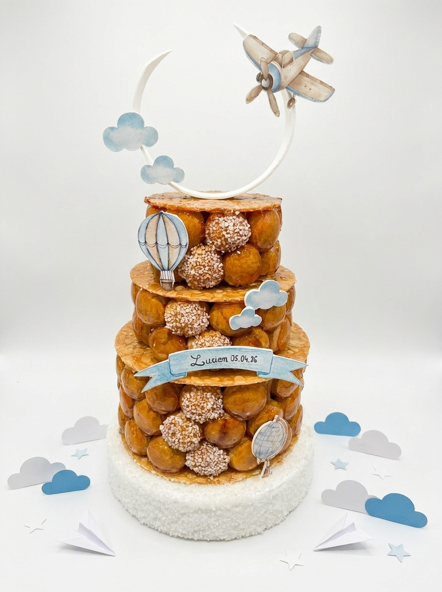 Pièce montée en choux artisanale – Mariage, baptême et événements
